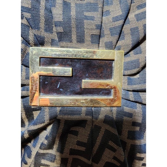 Authentic Fendi Zucca Canvas Mia Hobo Bag Brown - Picture 11 of 15